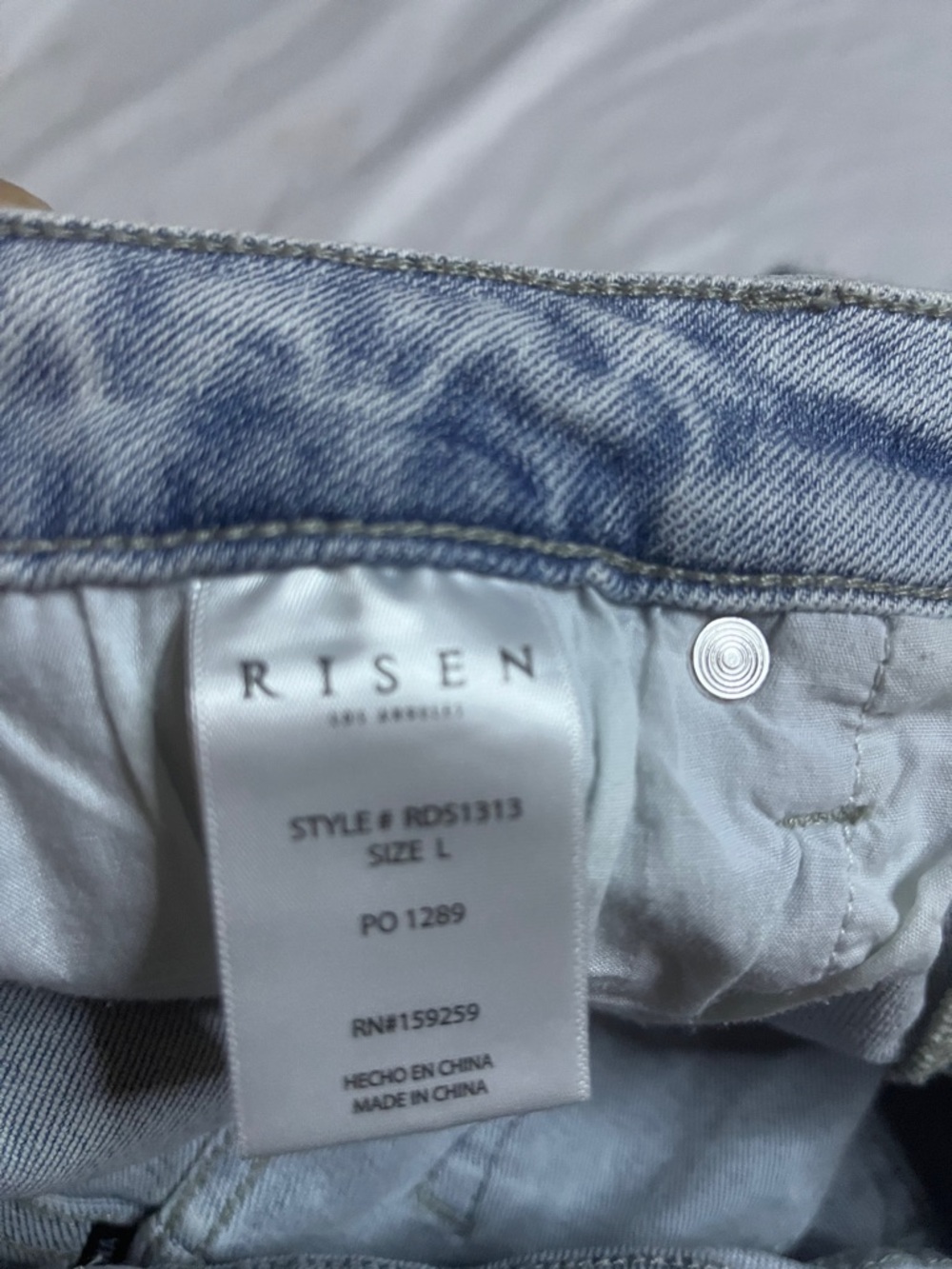 Risen Los Angeles Distressed Denim Shorts - Picture 9 of 9